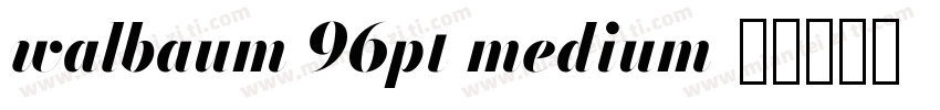 walbaum 96pt medium字体转换